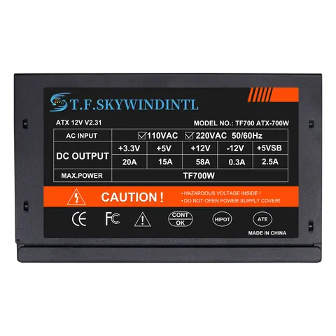 Блок питания T.F.SKYWINDINTL 700W черный
