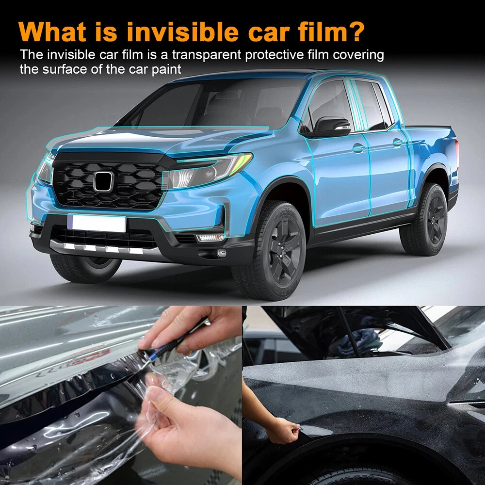 Фото Защитная пленка для кузова Honda Ridgeline 2024-2025, предварительно нарезанная, прозрачная, из ТПУ, антицарапийная, для наружных аксессуаров автомобиля №2