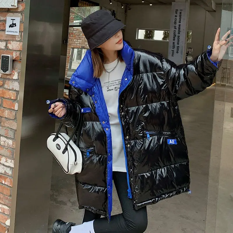 White Duck Down Down Jacket Winter Coat  Women Oversized Parka Warm Thick Loose Snowsuit Puffer Jacket Women