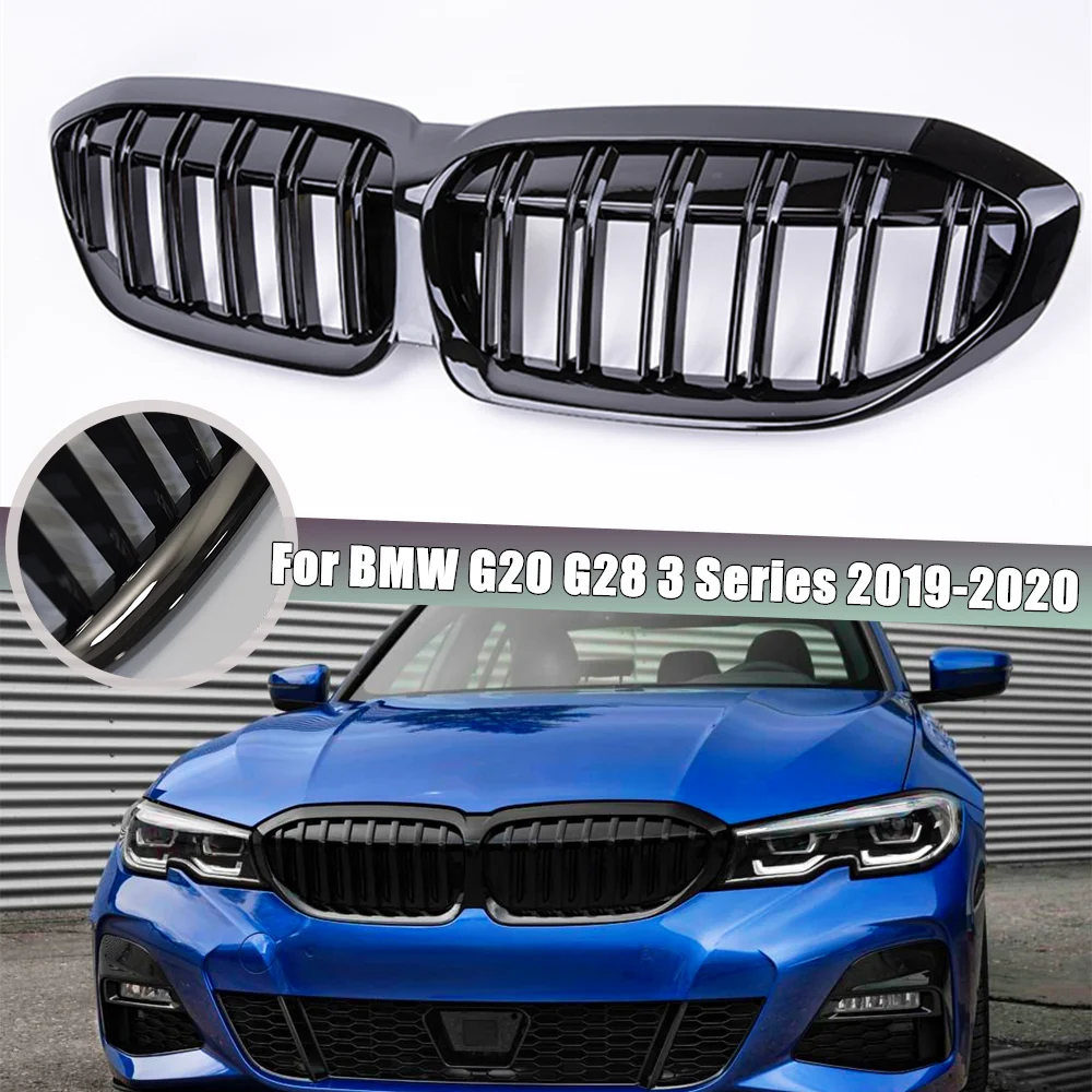

Car Front Bumper Kidney Glossy Black Racing Grille For BMW G20 G28 3 Series 330i M3 340i 2019-2020 Car Accessories Replacement