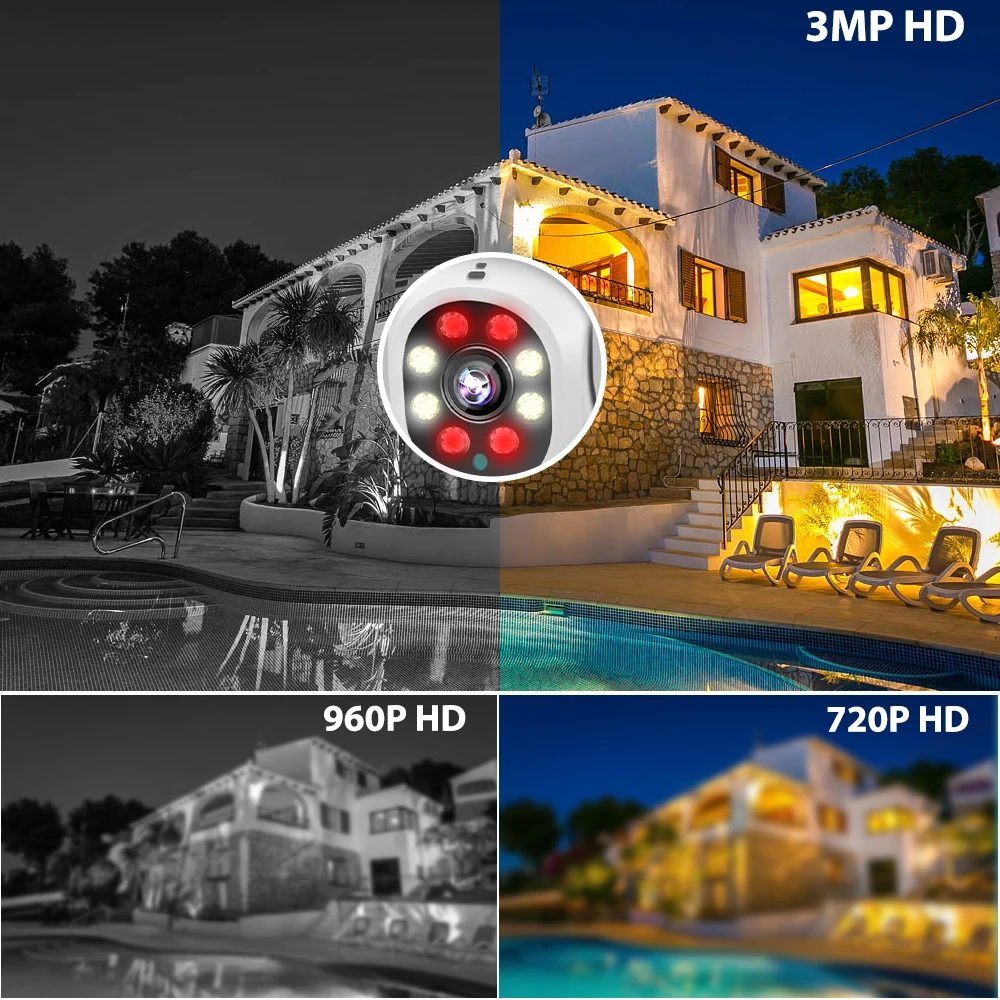 Ip-камера 3MP HD WIFI PTZ камера Yoosee наружная беспроводная домашняя охранная CCTV