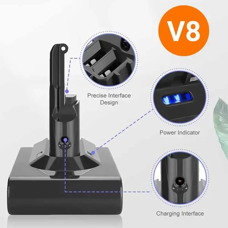 Фото Аккумулятор для пылесосов Dyson V6 V7 V8 Series SV07 SV09 SV10 DC58 DC31 DC34 Absolute Fluffy Animal Pro №4
