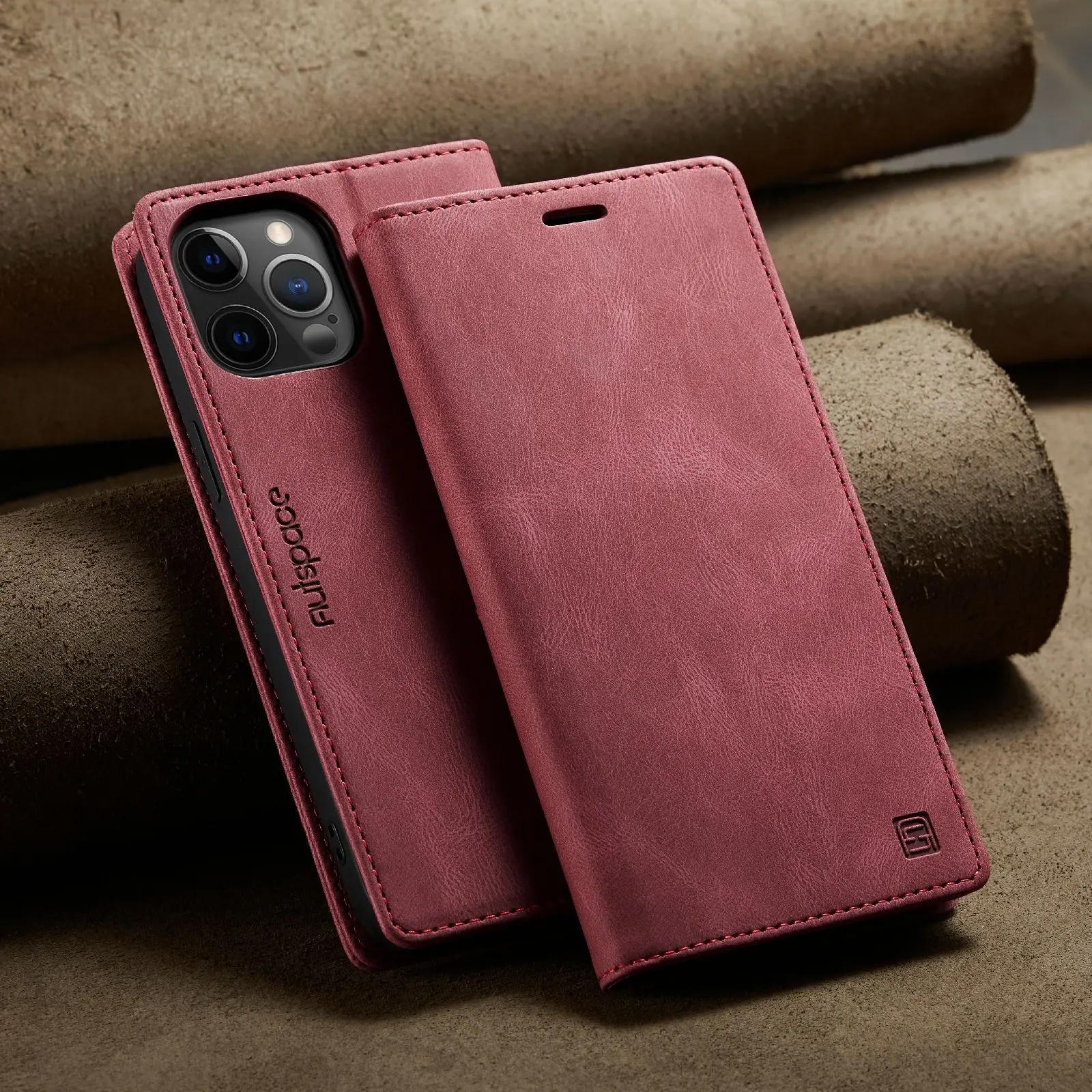 Caseme Original Flip Case For Iphone  13 12 Mini 11 Pro Xs Max Retro Magnetic Card Stand Wallet For Iphone 7 8 Plus Se 2020 Case