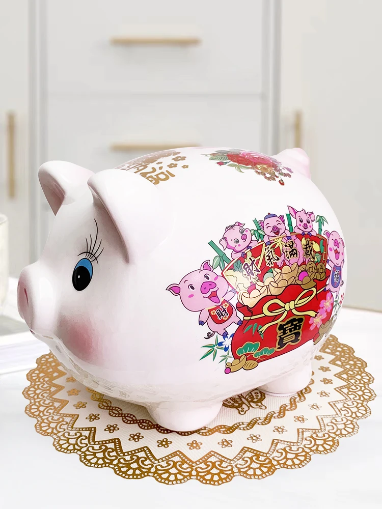 Creative Pig Piggy Bank Hidden Safe Wedding Cute Secret Large Coin Money Box Storage Papper Money Tirelire Enfant Home Decor