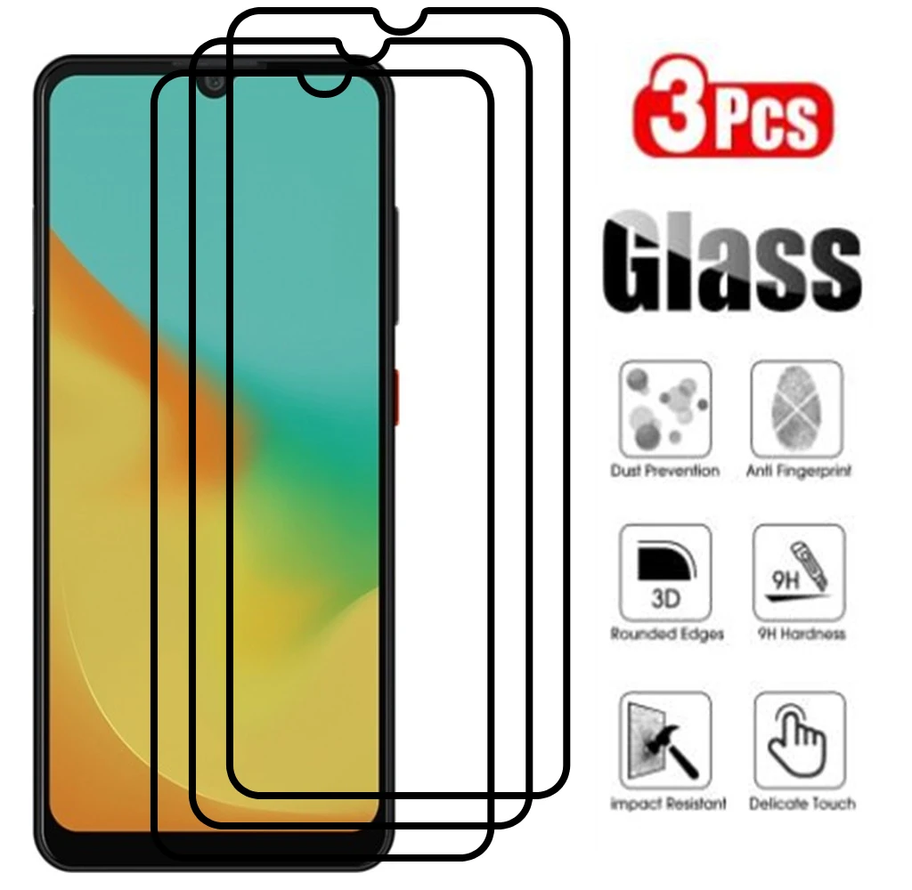 3PCS Full Cover Full Glue Tempered Glass For ZTE Blade A7 2019 Screen Protector protective film For ZTE Blade A7 2020 glass