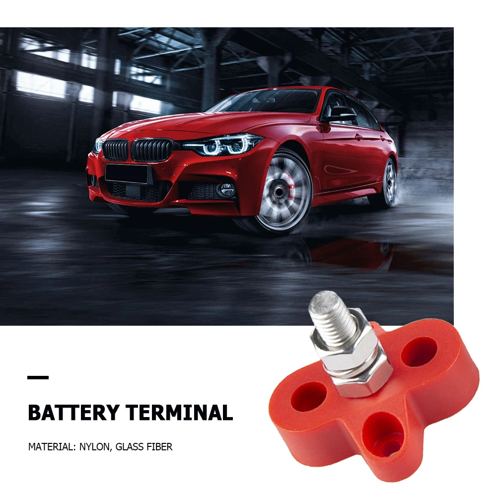 

Terminal Retrofit Tool DC 48V Single Bolt M8 Battery Accessories Usage Black/Red for Car RV Boat Truck Tool