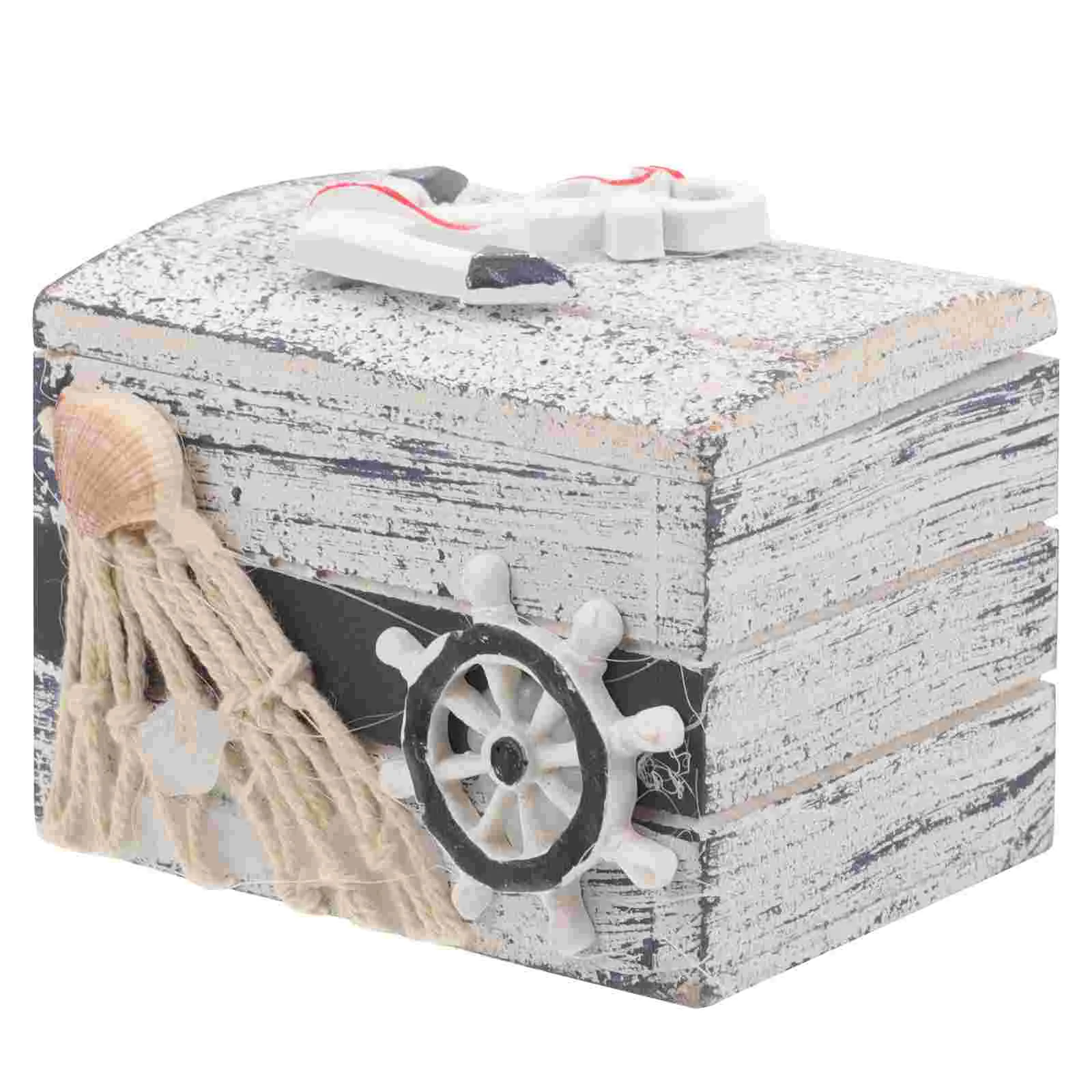 

Nautical Jewlery Case Wooden Jewelry Container Reusable Jewelry Holder Jewelry Supply