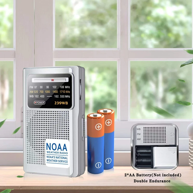 FM AM NOAA указка тюнинг радио DSP Мини Ручной радиоприемник с предупреждением о