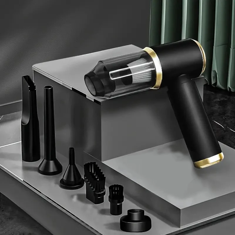 

Миниатюрный Портативный Мощный Пылесос 3-в-1 Для Автомобиля И Дома, Двойного Назначения (выдувание И Всасывание)