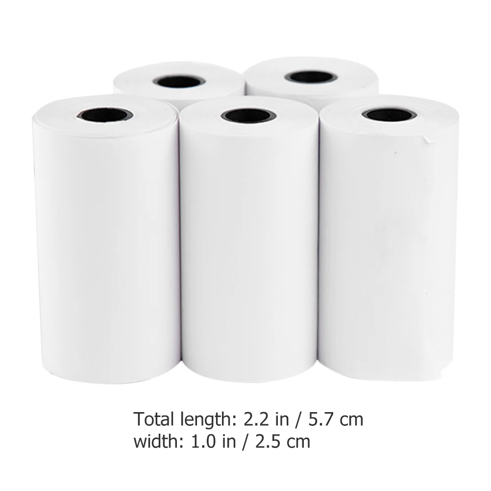 

5 Rolls Camera Thermal Paper Child Mini Receipt Heat Sensitive Instant Supplies