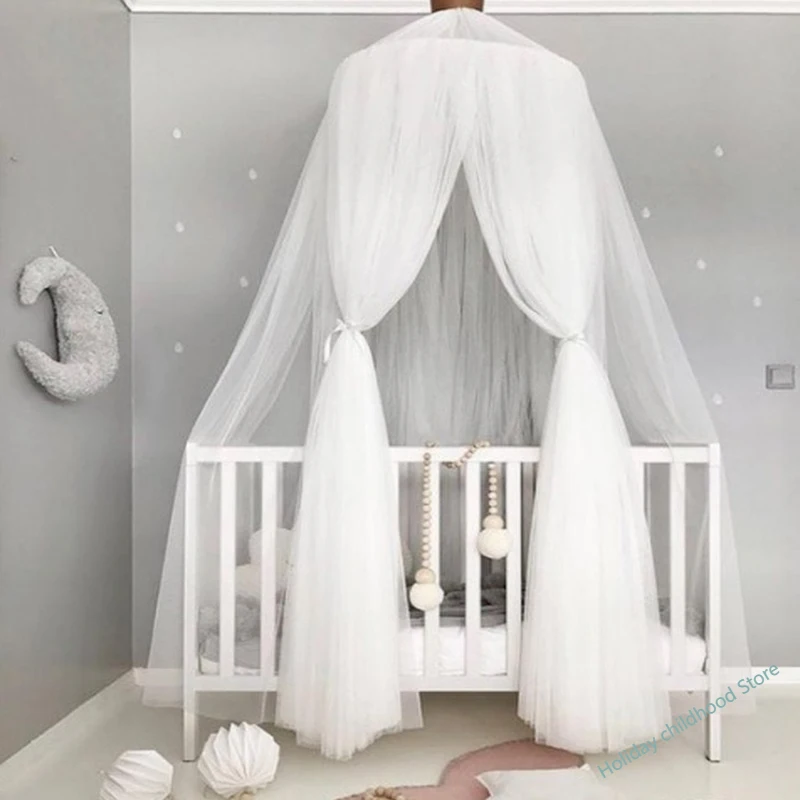 

Tente suspendue en Tulle pour lit de bébé, moustiquaire, pour chambre à coucher, maison de jeu, tente pour enfants