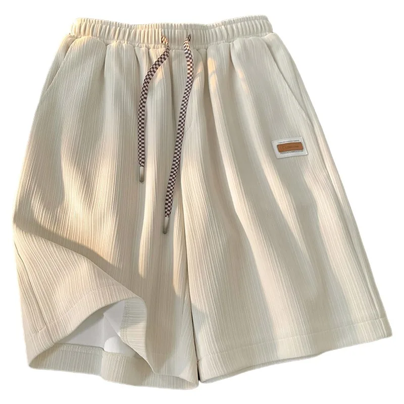 Ice Silk Five Minute Shorts Women Wear Sports Casual Elastic High Waist Loose Home Wide Leg Pants In Summer Biker Shorts Women