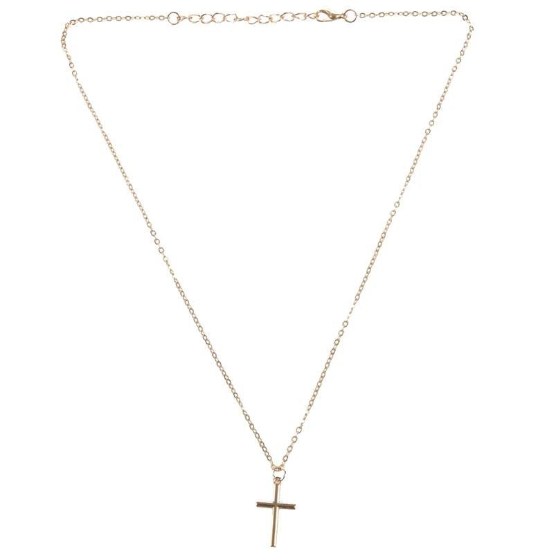 

Summer Gold Chain Cross Necklace Small Gold Cross Religious Jewelry