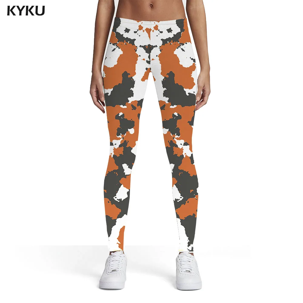 

KYKU Psychedelic Leggings Women Pattern Elastic Colorful Sexy Street Leggins Womens Leggings Pants Casual Slim Summer Pencil