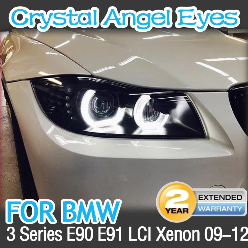 Для BMW 3er E91 E90 LCI 316i 318i 320i 320si 323i 325i 328i 330i Xenon Retrofit DTM M4 Стиль Кристалл глаза ангела