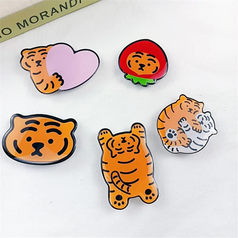 Держатель для телефона с мультяшным тигром держатель в Корейском стиле iPhone Samsung