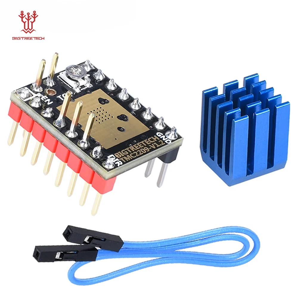 Bigtreetech-motor de Passo Motorista Mudo Stepstick vs Tmc5160 Tmc2100 Tmc2130 Skr V1.3 Pro Placa-mãe 3d Tmc2208