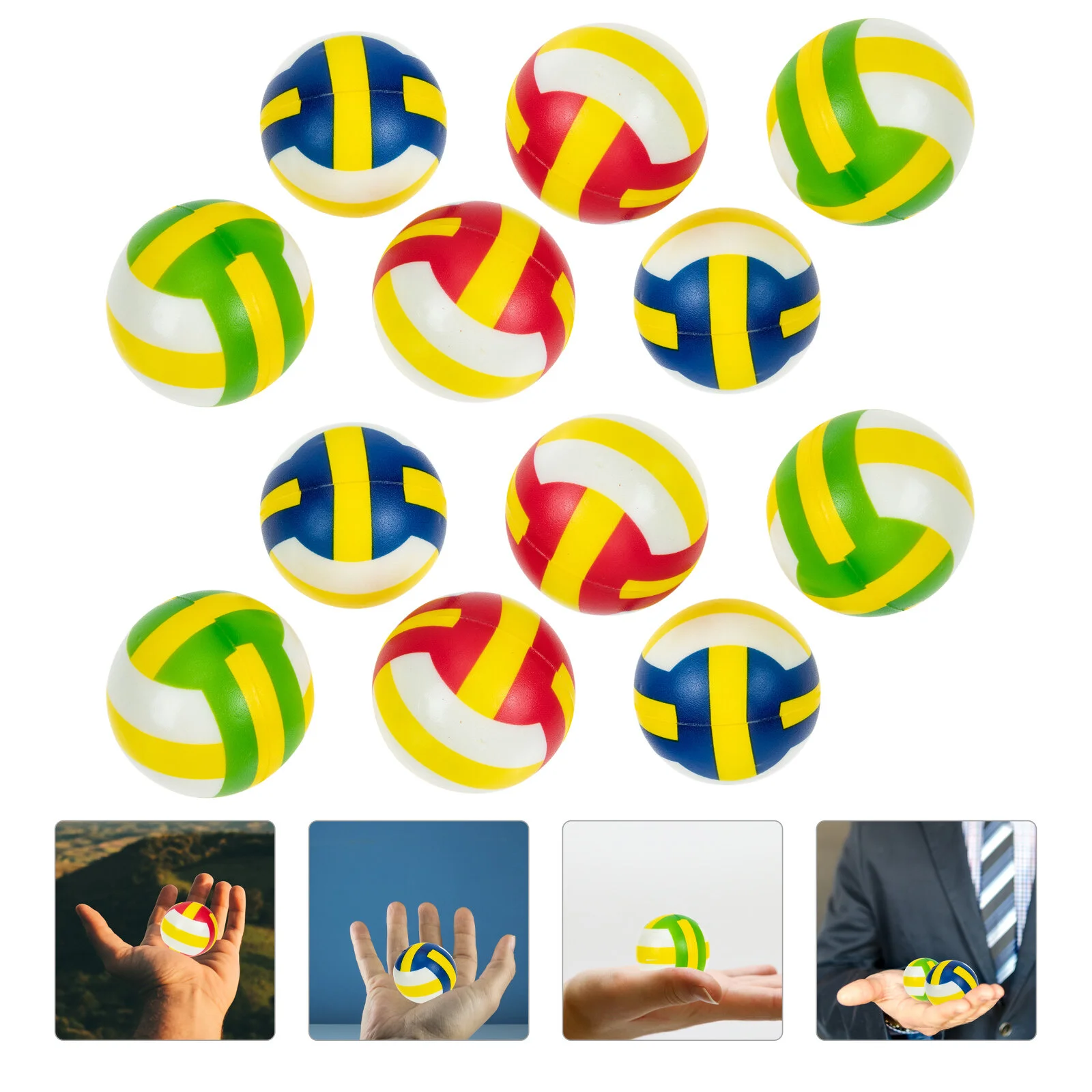 

Toy Ball Interesting Toy Convenient Mini Volleyball Portable Stress Balls Funny