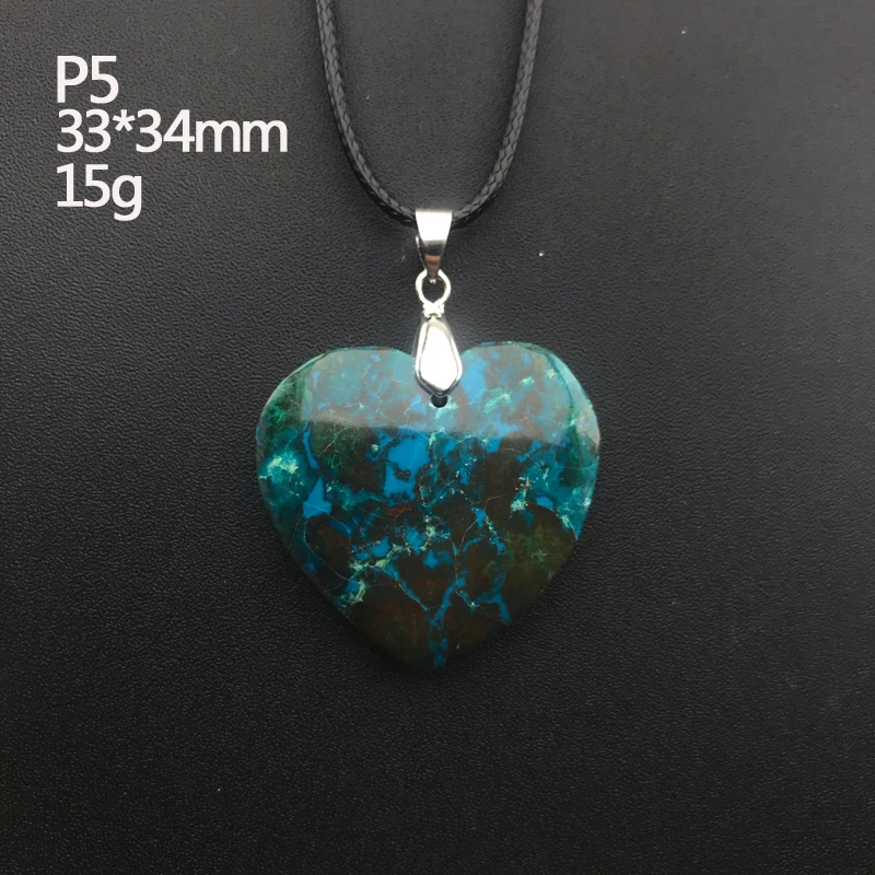 CSJ 100% натуральный кулоны азуромалахитовый драгоценный камень ожерелье для