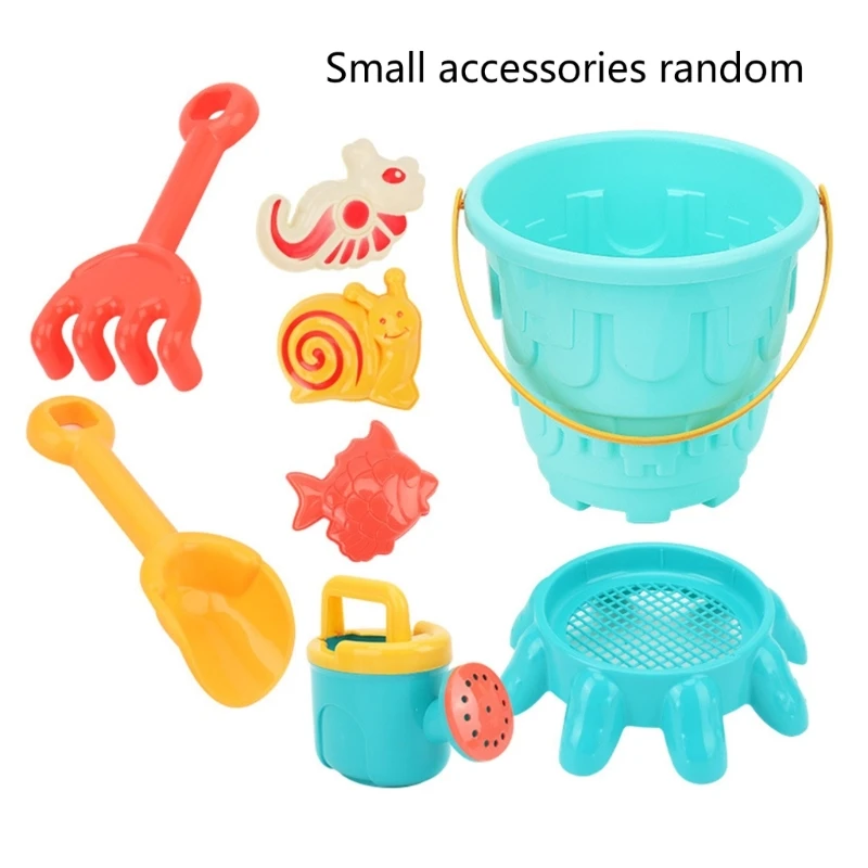

N80C Beach Sandbox Toy Beach Toy For Toddler Sand Toy Set for Kid Collapsible Sand Buckets And Shovels Sand Truck Toy
