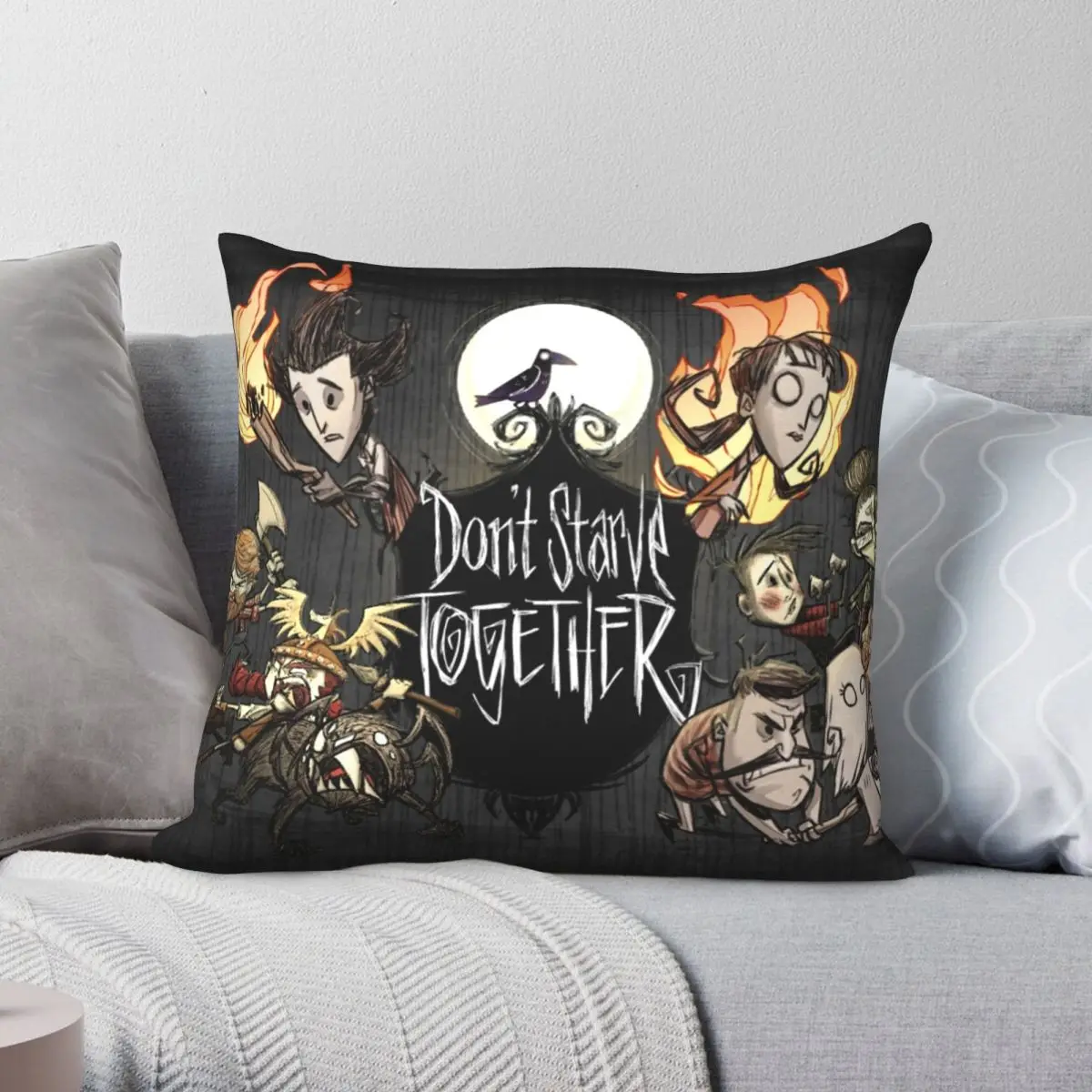 

Don't Starve Together Square Pillowcase Polyester Linen Velvet Creative Zip Decor Pillow Case Car Cushion Cover 18"