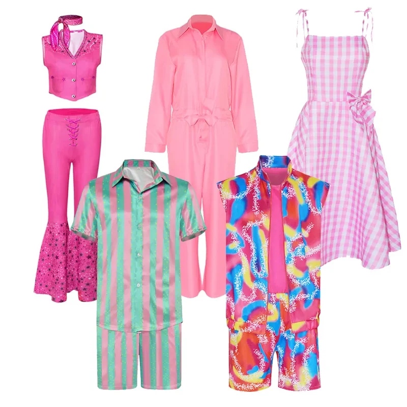 Унисекс Cinematic Барби Косплей Костюм Комплект Райан Гослинг Спортивная одежда для