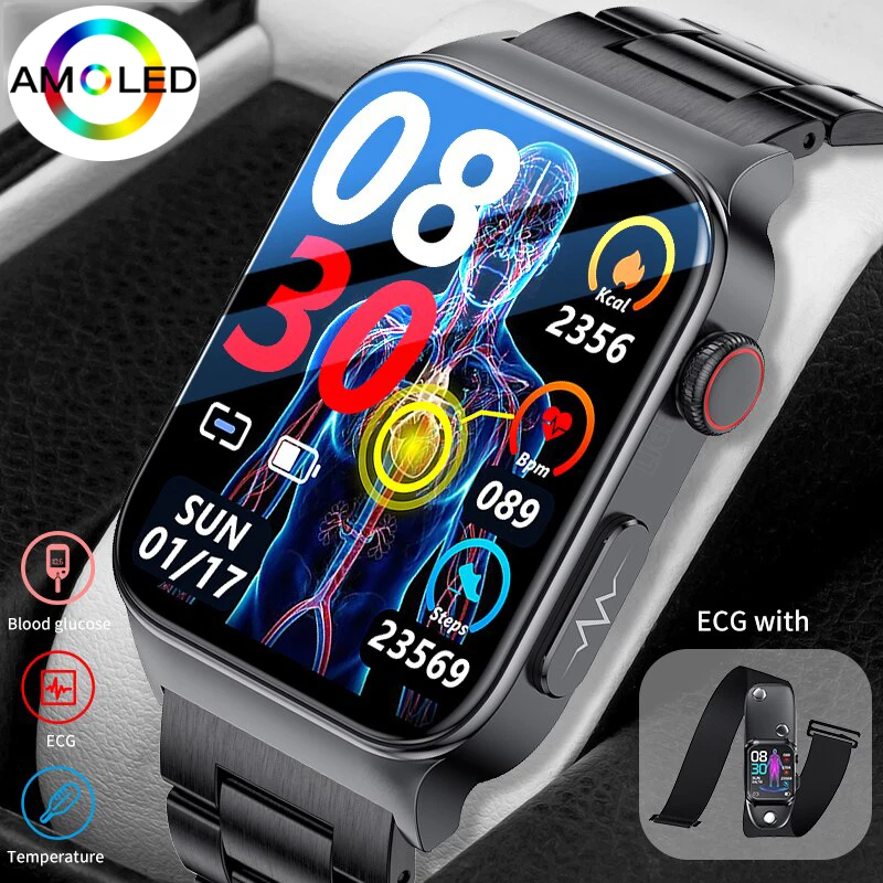 Lige Смарт-часы Для Мужчин И Женщин С ЭКГ PPG Мониторинг Уровня Глюкозы В Крови