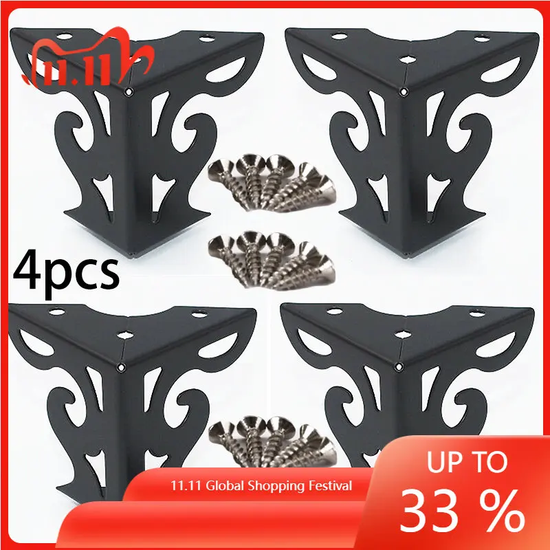 

4pcs 8cm European Sofa Legs Tea Table Metal Furniture Feet Couch Bench Cabinet new Sofa Legs black/Chrome Color