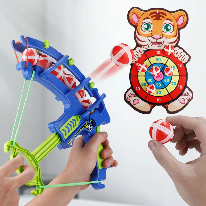 

Creative Slingshot Target Dartboard Sticky Ball Indoor Dartboard Play Dart Board Games Montessori Educational Toys for Kids Boys