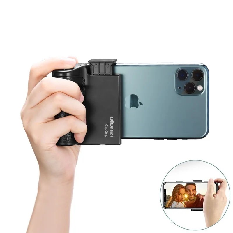 

Ulanzi CapGrip Wireless Bluetooth Smartphone Selfie Booster Handle Grip Phone Stabilizer Stand Holder Shutter Release 1/4 Screw