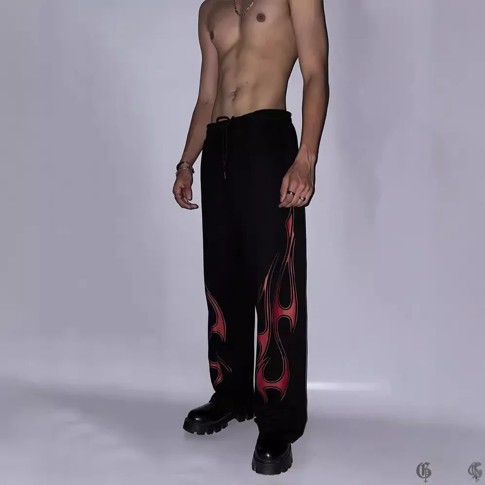 Повседневные спортивные брюки Y2k винтажные в стиле Хай-стрит хип-хоп женская