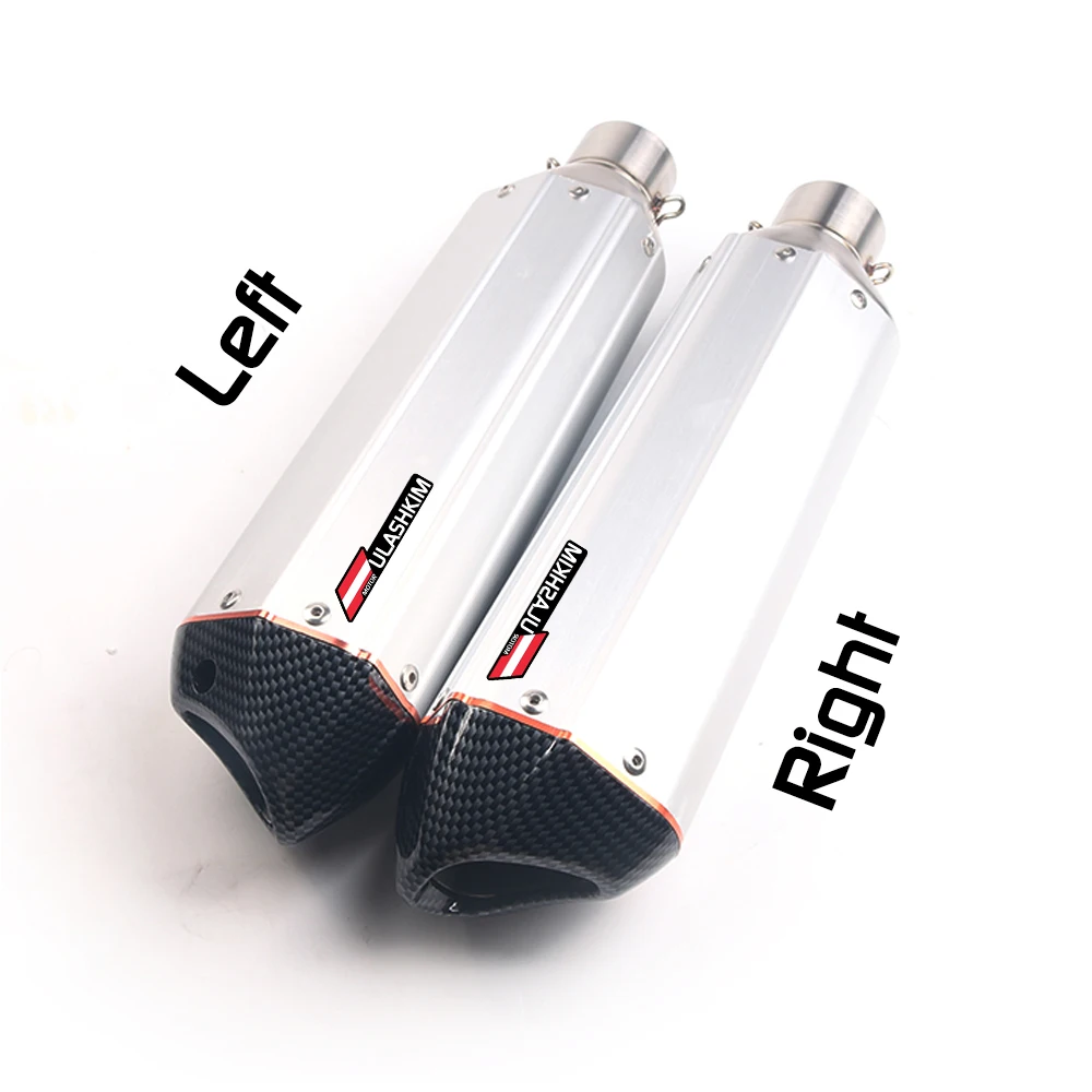 

Universal Motorcycle Muffler Exhaust Left And Right Exhaust Echappement Moto Uitlaat Systemen Exhaust Systems Fzs600 Bws 125