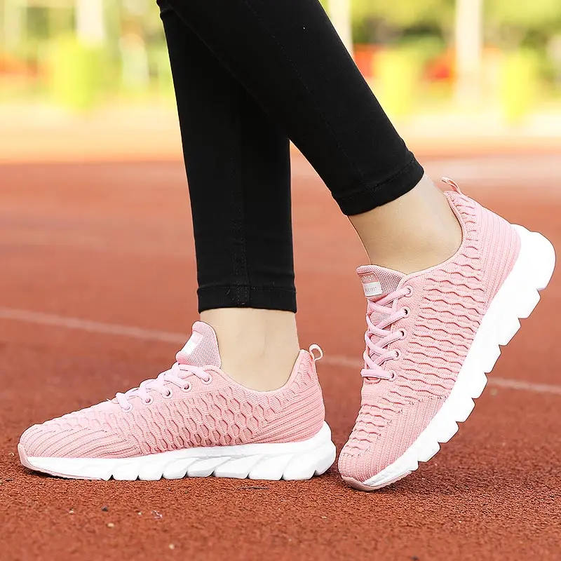

Women Running Shoes Hi Tops Sneakers Woman Sports Exercise Cushion Sneakers White Women Sport Shoes Tennis