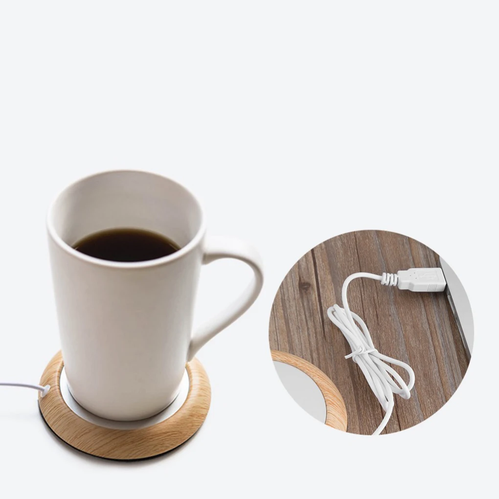 

USB Cup Warmer Coaster Coffee Mug Pad Warmer Home Office Table Mat Milk Tea Drink Placemat Heater