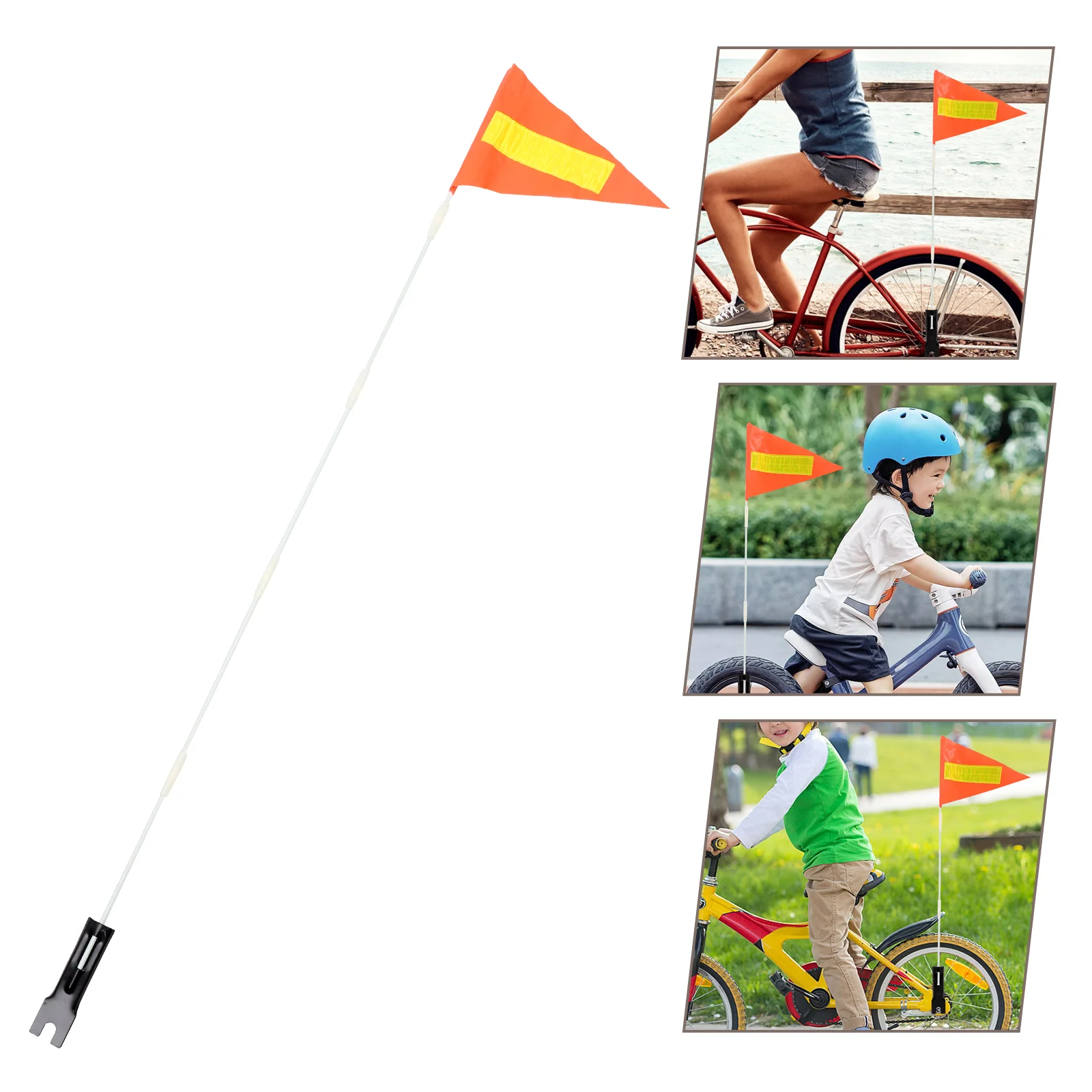 

Convenient Bike Flagpole Professional Cycling Portable Pole Tear-resistant Bicycles Kids Bikes Ornament