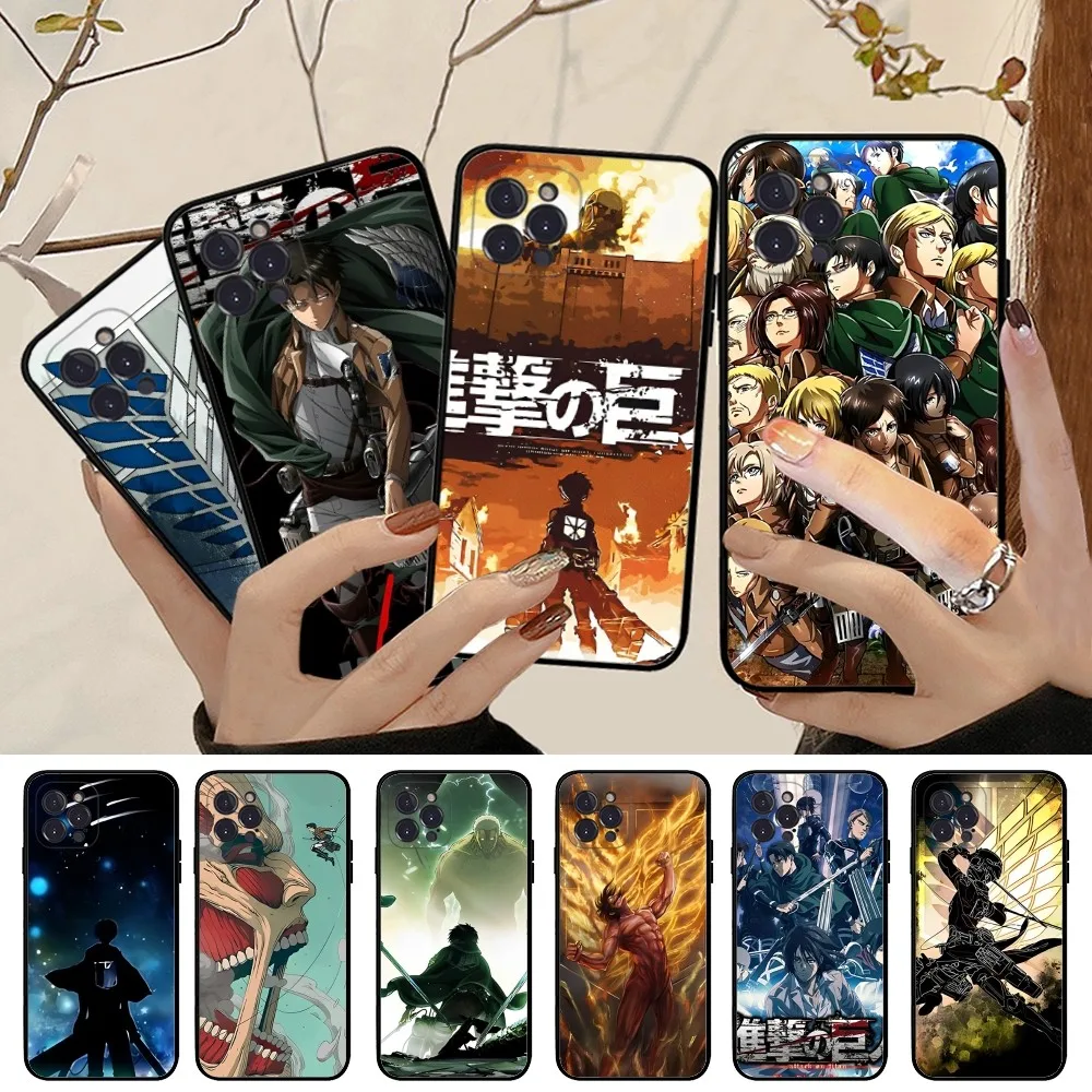 

Amine A-attack on T-Titan Phone Case For iPhone 14 11 12 13 Mini Pro XS Max Cover 6 7 8 Plus X XR SE 2020 Funda Shell