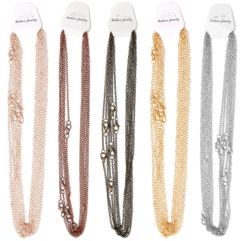 6 шт./партия цепочка из металла под античную бронзу 45 см