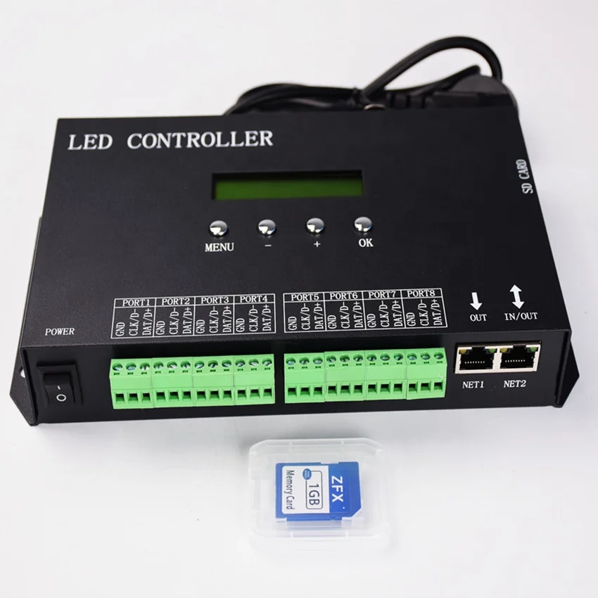 WS2801 WS2811 DMX512 H807SA RGB Artnet Node Converter Программируемый пиксельный сценический