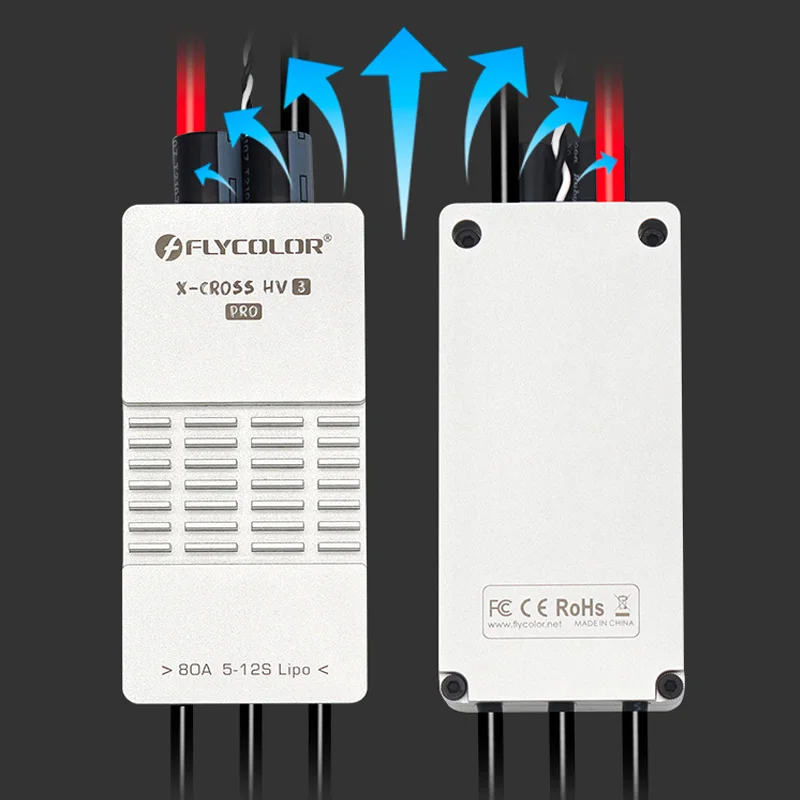 Flycolor X-cross Hv3 Pro Esc 80a 200a 5-12s Blheli-32 Dshot Proshot 64 Мгц Arm 32-битный Контроллер Скорости Для