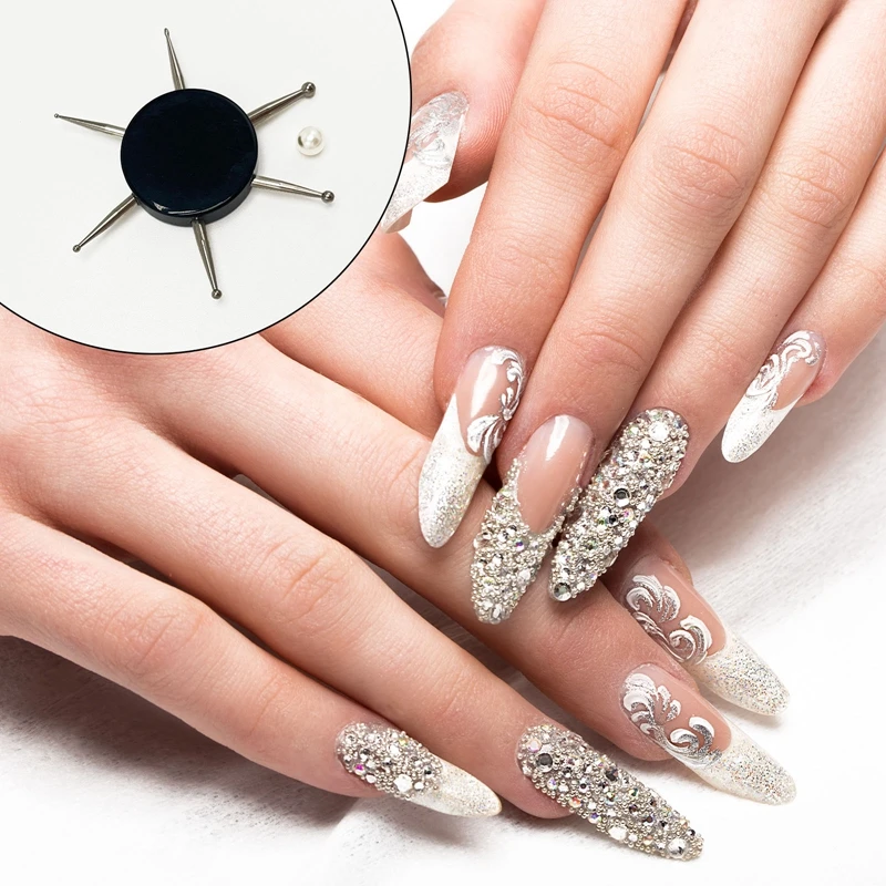 

Инструменты для дизайна ногтей с 6 насадками, диск для маникюра, точечные инструменты для ногтей, точечные инструменты для рисования, точечн...