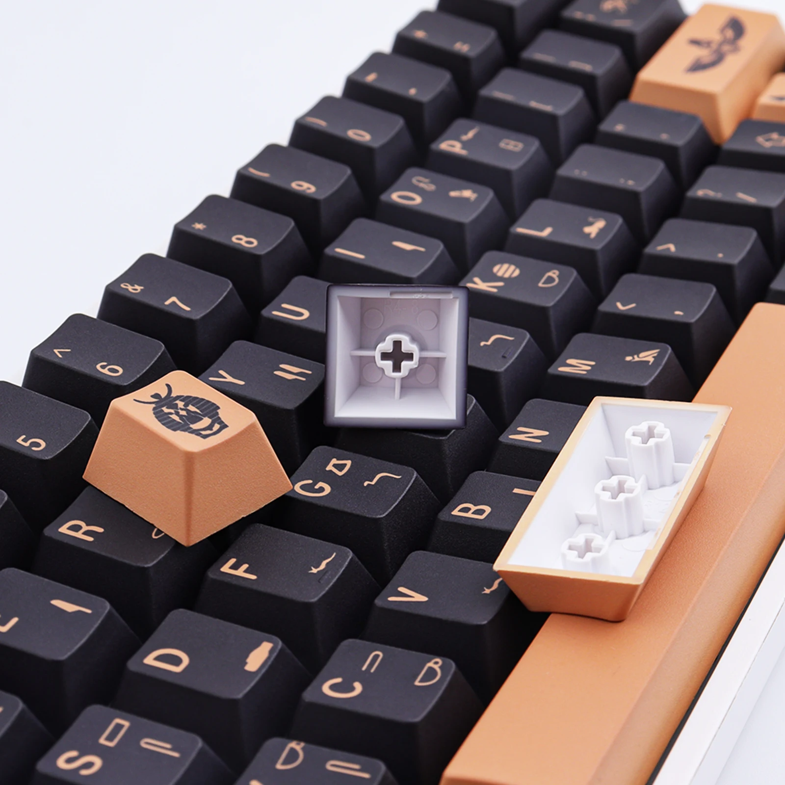 Фото Клавиши GMK имя Фараона PBT, 129 клавиш, вишневый профиль, краситель SUB GMK, персонализированные колпачки клавиш для механической клавиатуры Cherry MX Switch №5