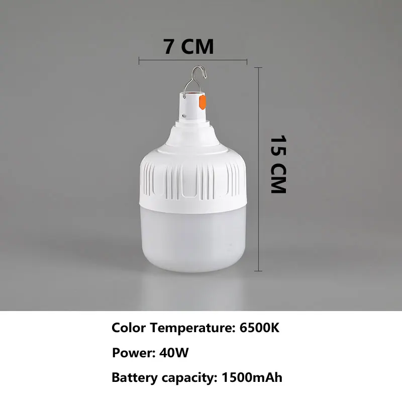 

Светодиодные кемпинговые лампы 20W 40W 80W Мощный мини - водонепроницаемый аварийный лагерь Сверхяркий холодный свет свет белый заряжаемый