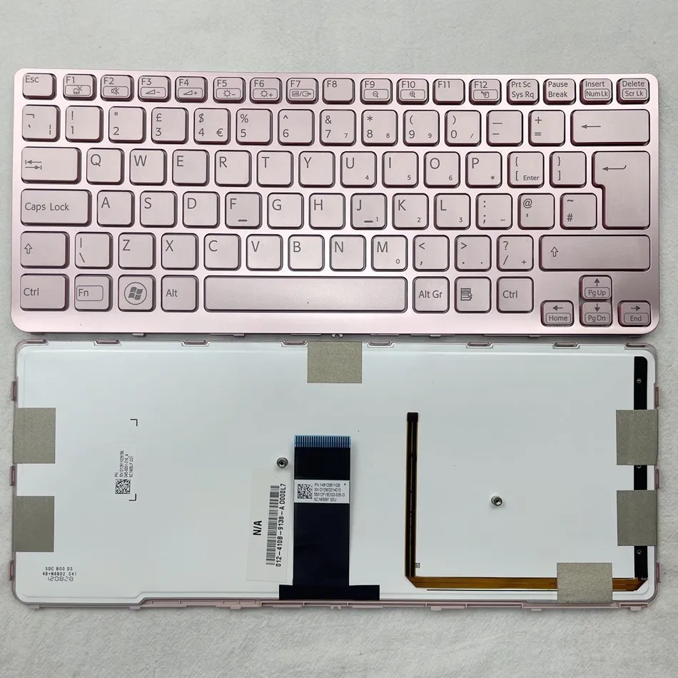 UK Backlit Laptop Keyboard For Sony VAIO SVE 14 SVE14 SVS14 SVE14A SVE14A18ECH E14A18ECS E14A17ECP E14A17ECW Layout |