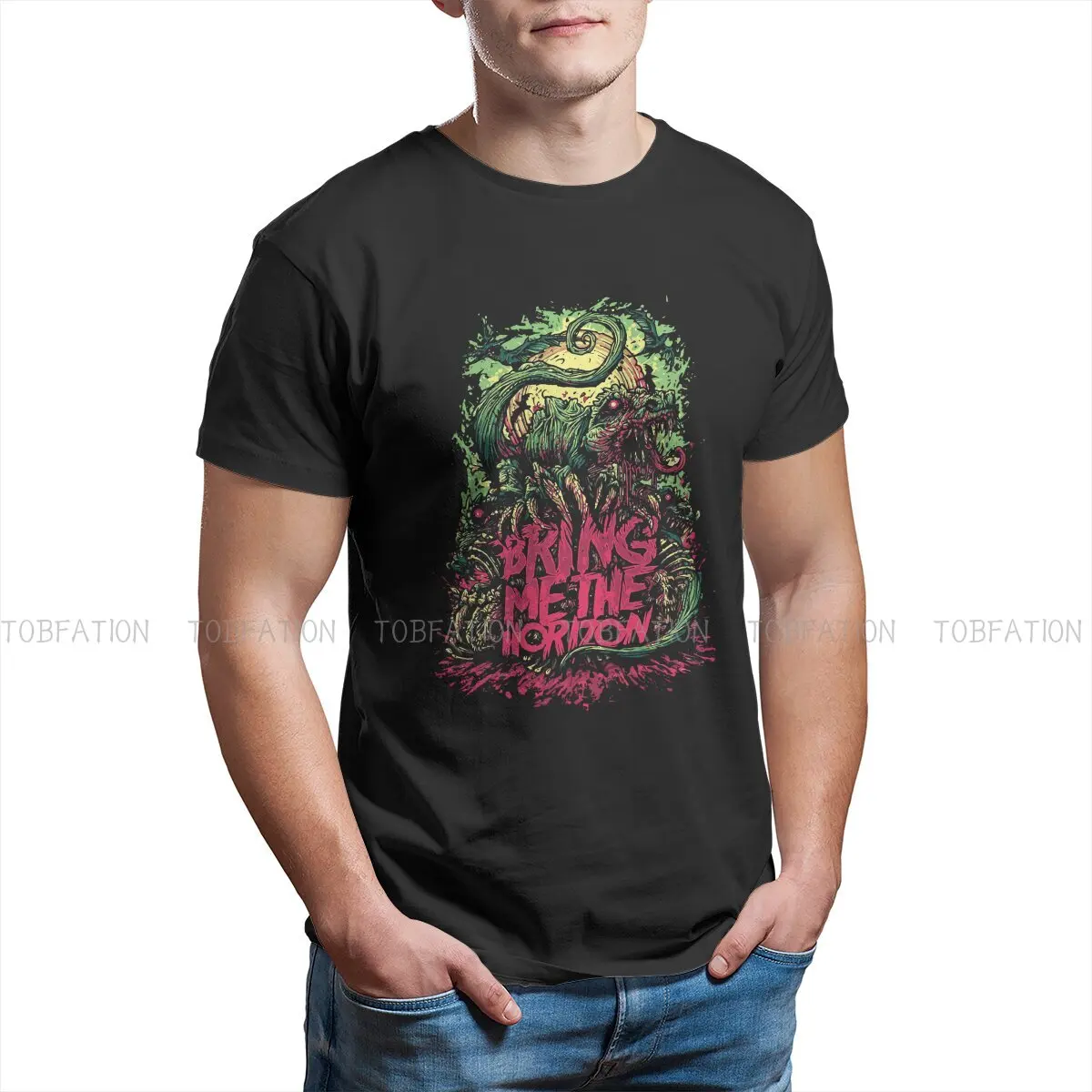 

Bring Me Graphic TShirt Horizon Forbidden West Game Creative Tops Comfortable T Shirt Male Short Sleeve Unique Polyester
