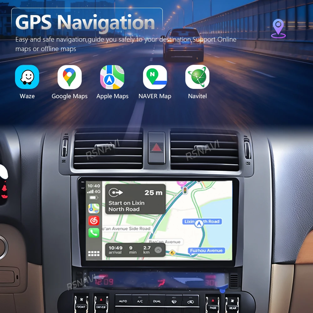 Фото Автомагнитола Android 16 Qualcomm с Carplay и Auto, 2K экран, мультимедиа для Kia Borrego Mohave 2008-2012, GPS, беспроводное видео, головное устройство №4