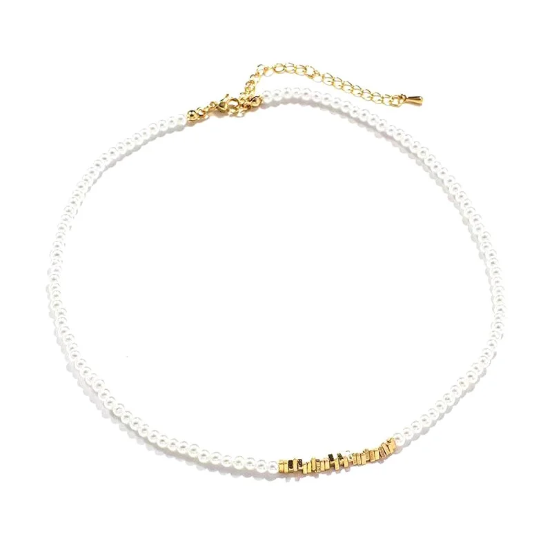 Женское ожерелье из искусственного жемчуга