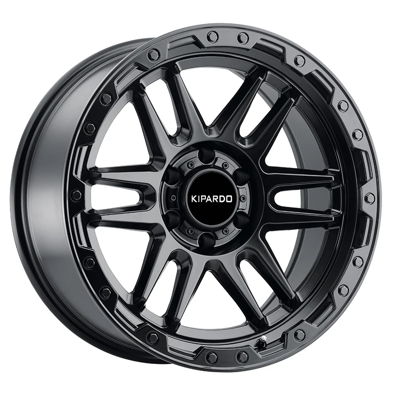 

KIPARDO 18x9 inch 6x139.7 matt bronze with black lip edge alloy aluminum wheels car rims