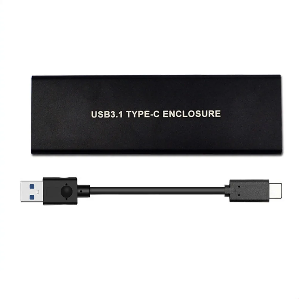 

Адаптер USB3.1-M.2 NVMe для переносного жесткого диска, тонкий портативный внешний соединитель для жесткого диска, Type C M Key, корпус для жесткого дис...
