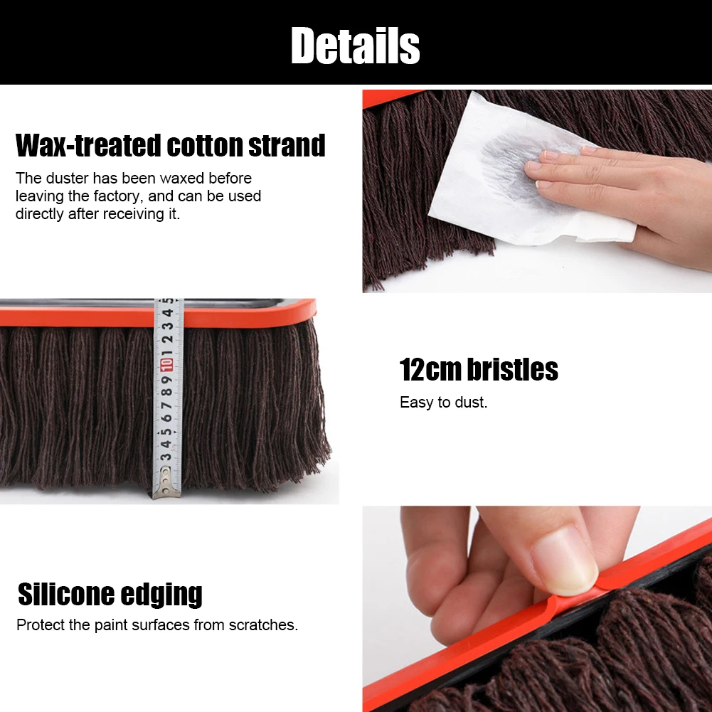 Car Duster Exterior with Telescoping Handle Car Cleaning Tool Dust Remover No Lint Scratch Cleaning Brush for Car Home Dusting