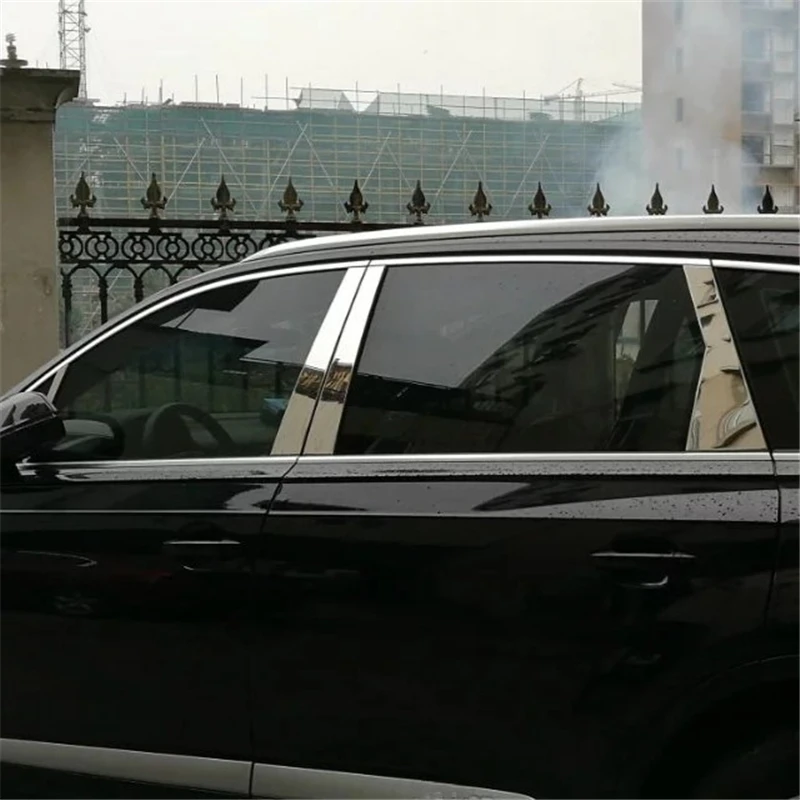 

WELKINRY For Audi Q7 4M 2nd Generation 2016 2017 2018 2019 2020 2021 2022 2023 Car Body Door Window Middle B Pillar Column Trim